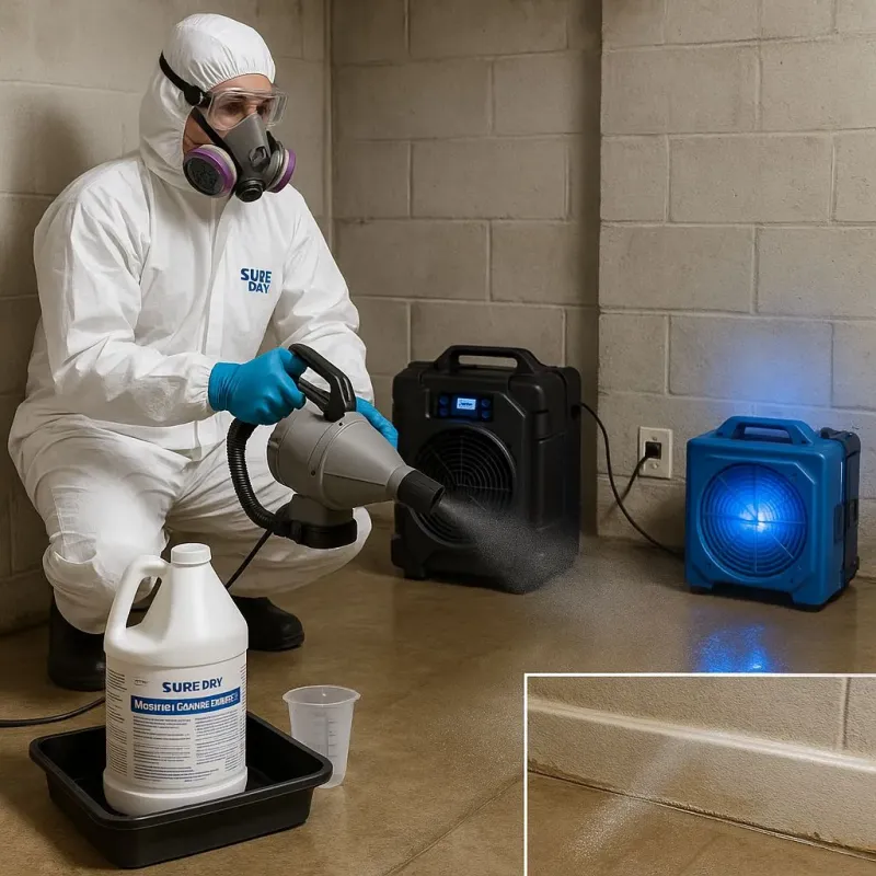 Sanitization and Odor Removal process in Brentwood, CA